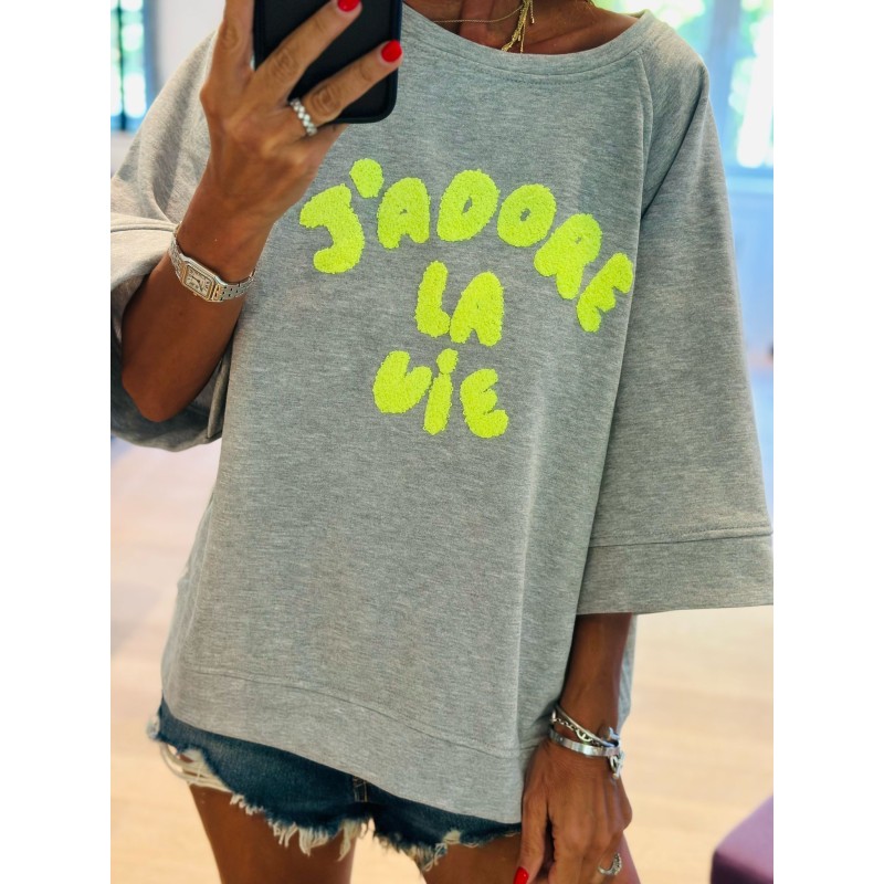 Pull J’adore la vie