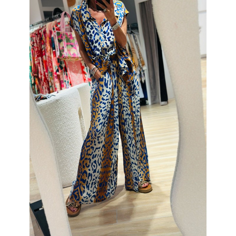 Ensemble Léopard Blue