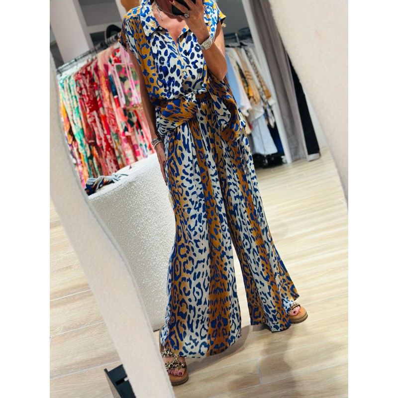 Ensemble Léopard Blue