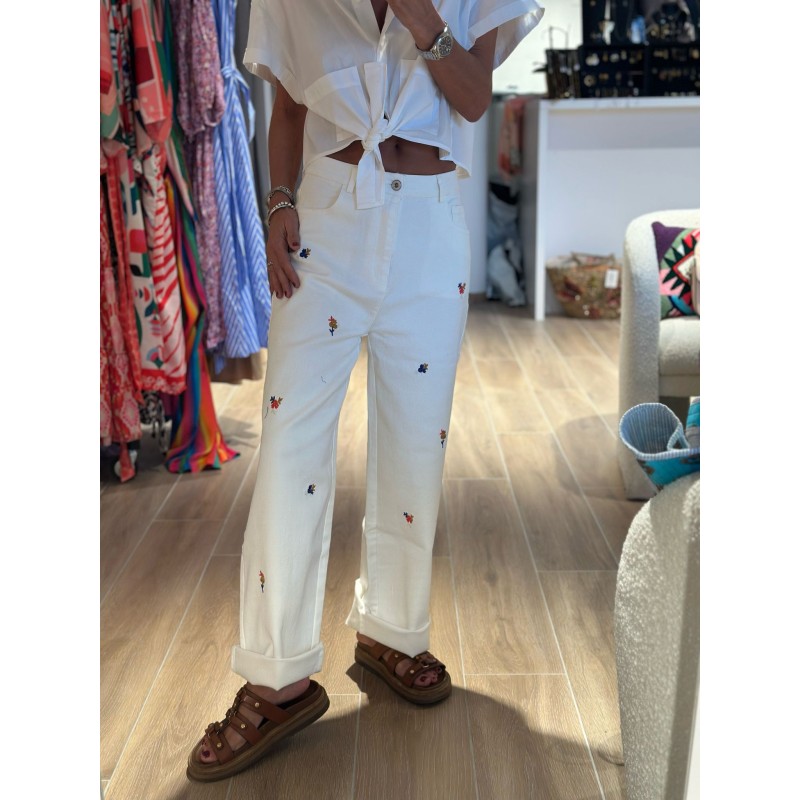 Pantalon Flowers