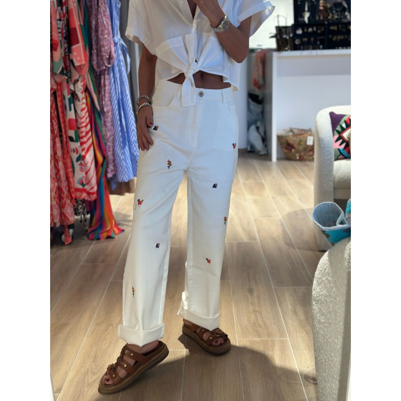Pantalon Flowers