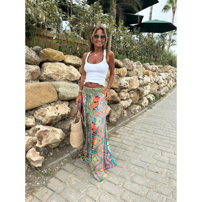 Pantalon patchwork 24
