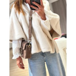 Manteau cape fausse fourrure Paris Manteau cape fausse fourrure Paris
