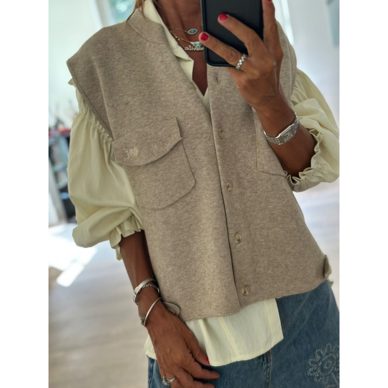 Pull sans manche Tom