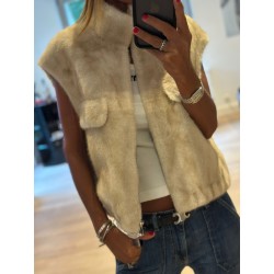 Veste sans manche fourrure Ashley