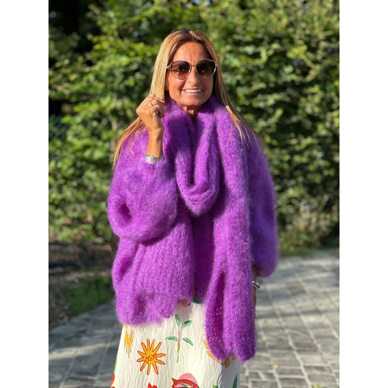 Ensemble écharpe gilet kid mohair Ensemble écharpe gilet kid mohair