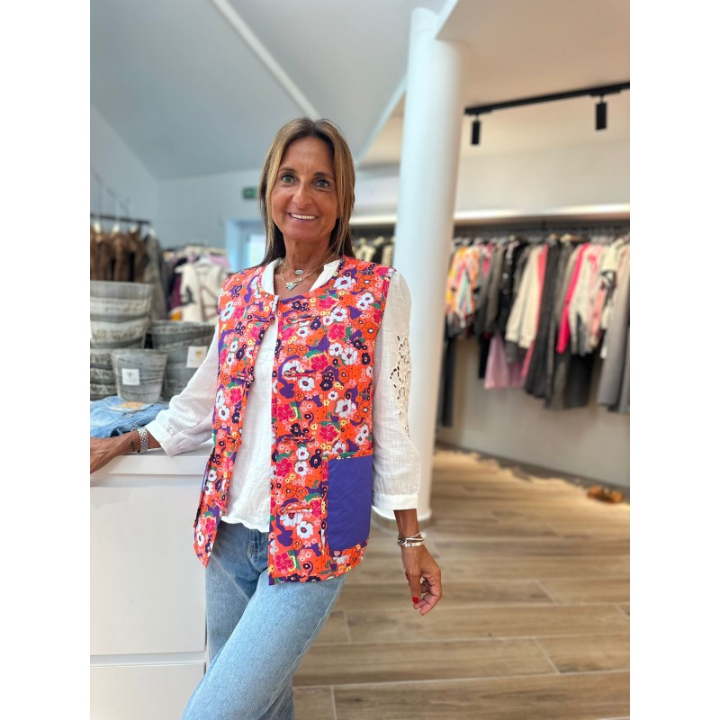 Veste sans manches Sasha Orange