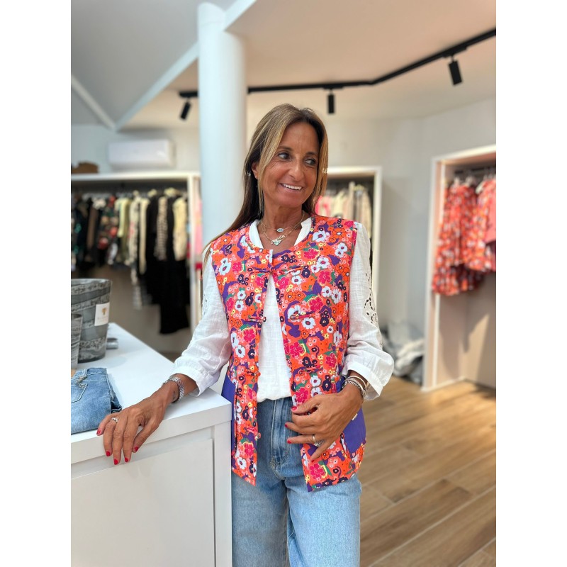 Veste sans manches Sasha Orange Veste sans manches Sasha Orange