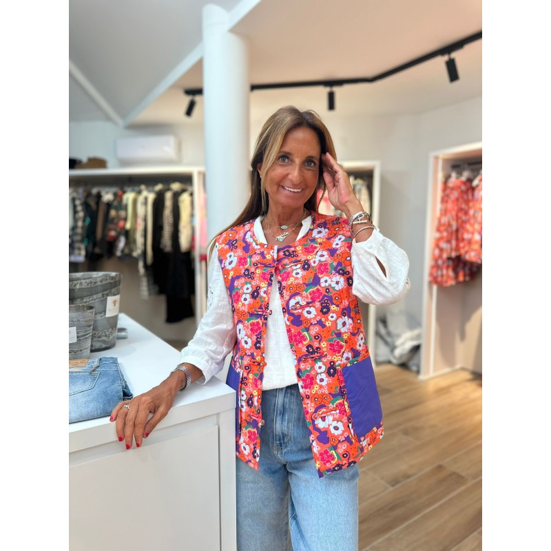 Veste sans manches Sasha Orange Veste sans manches Sasha Orange
