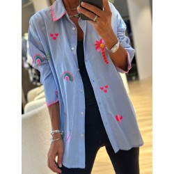 Blouse Punta Cana bleue