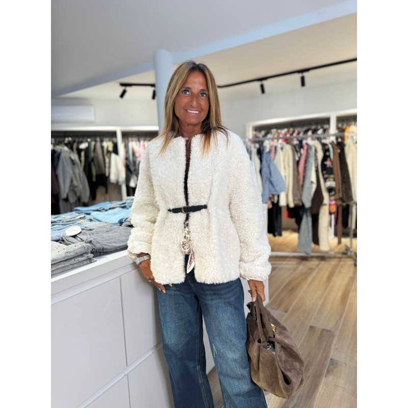 Veste Teddy boucle laine