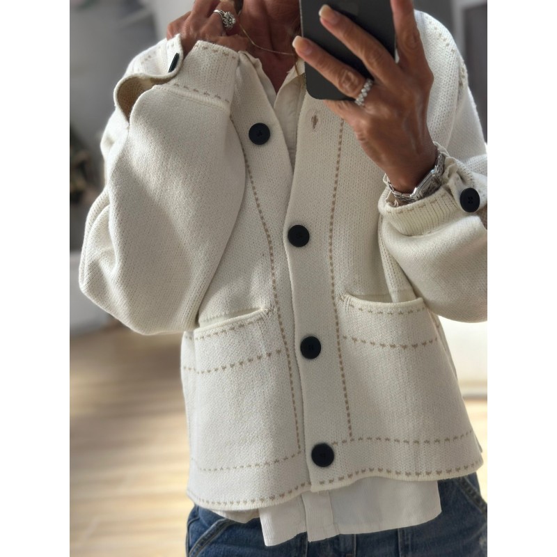 Gilet façon bomber ( Cashmire )