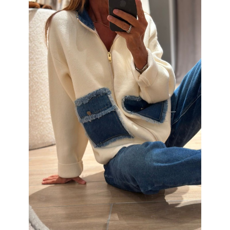 Gilet jeans Londres