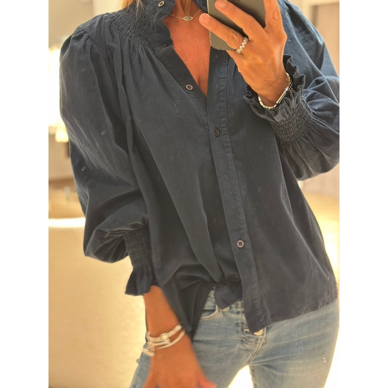 Chemisier velour Enjoy