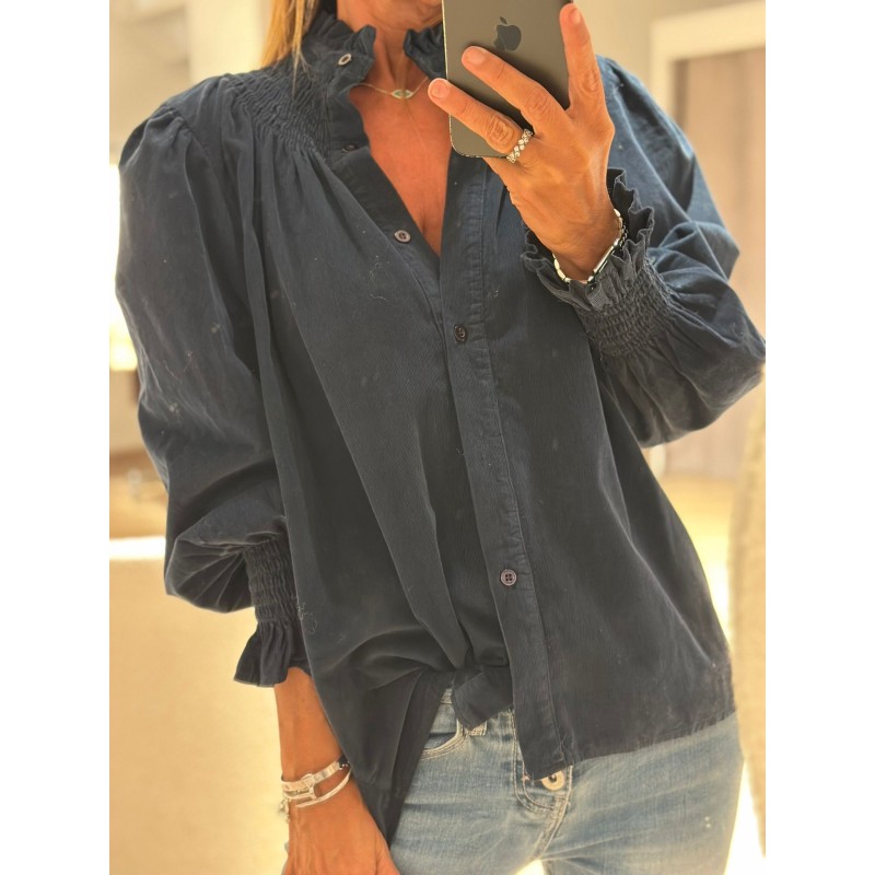 Chemisier velour Enjoy