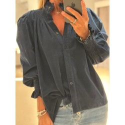 Chemisier velour Enjoy