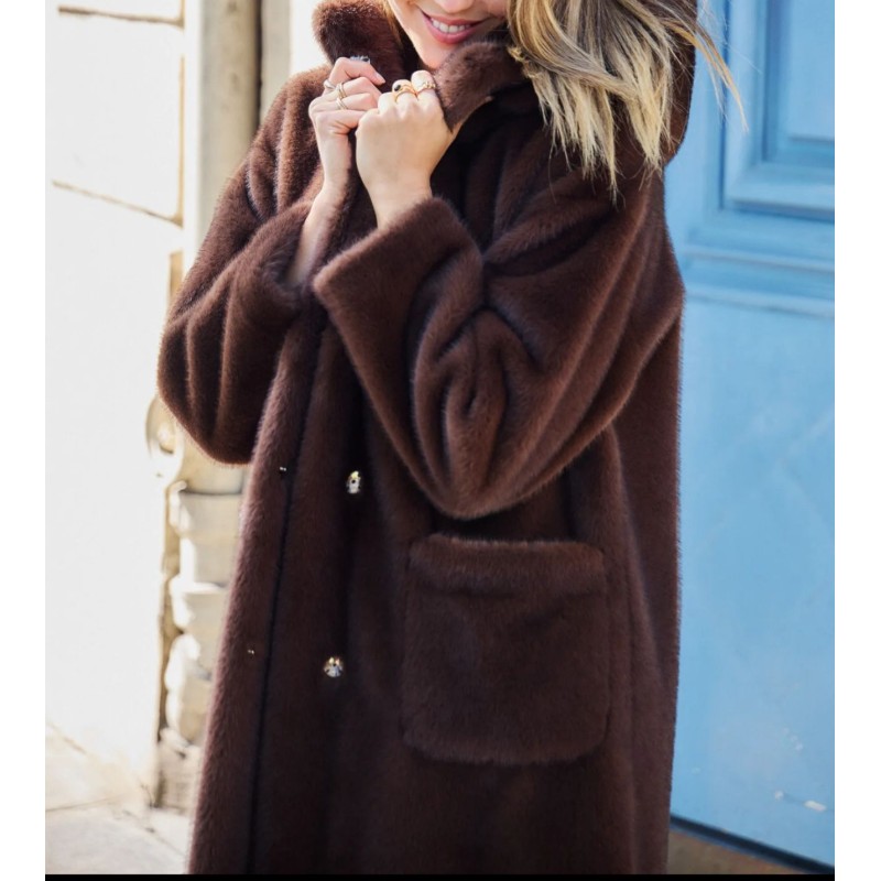 Manteau fausse fourrure Océane