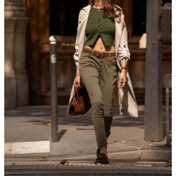 Pantalon boutons Paris