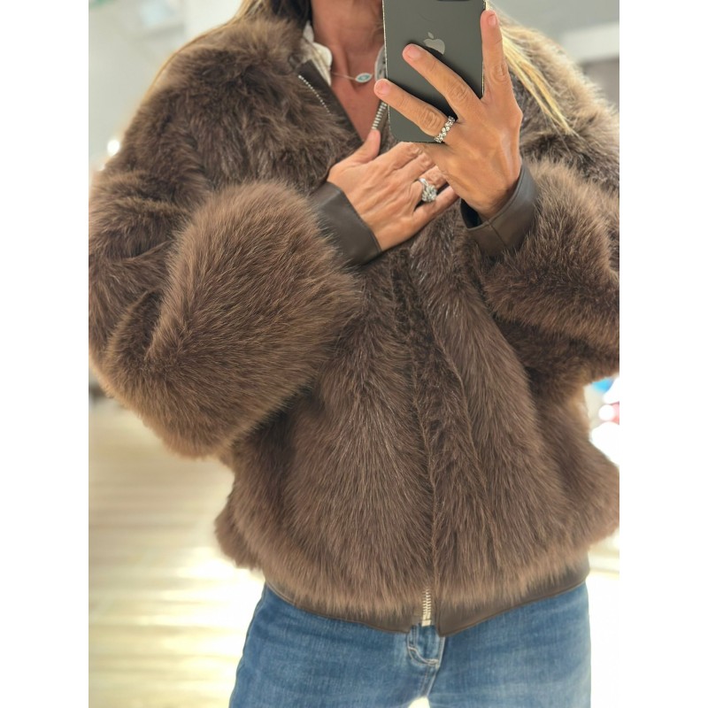 Veste fausse fourrure Charlotte