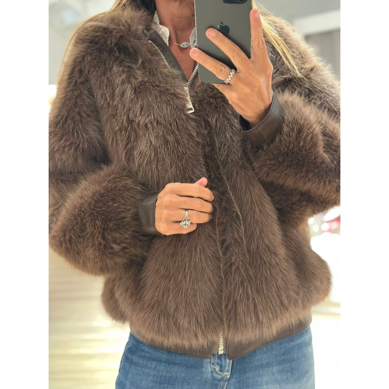 Veste fausse fourrure Charlotte