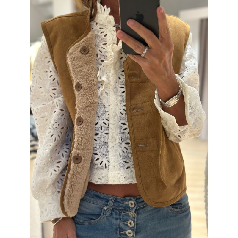 Veste sans manche réversible Alexia