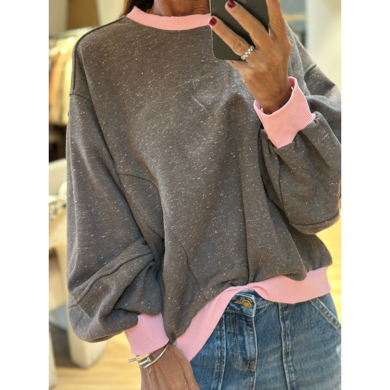 Sweat ultra doux bi couleurs