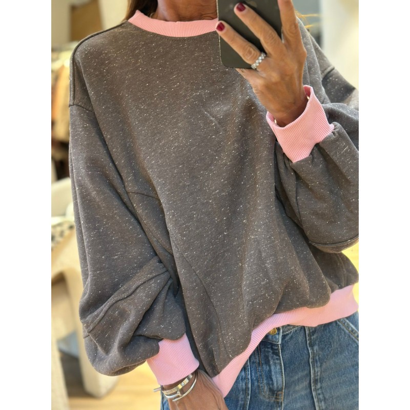 Sweat ultra doux bi couleurs