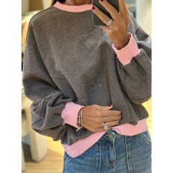 Sweat ultra doux bi couleurs