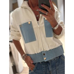 Gilet veste  Ophélie ecru