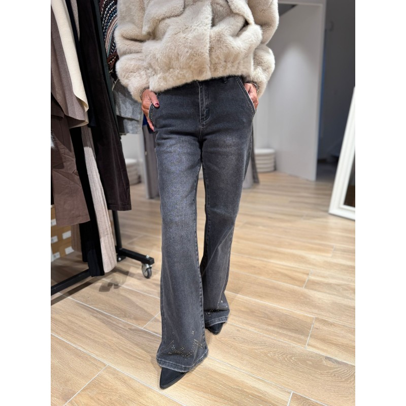 Jeans Working mom gris