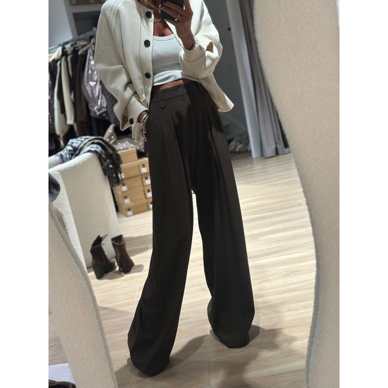 Pantalon large à pinces Caroline