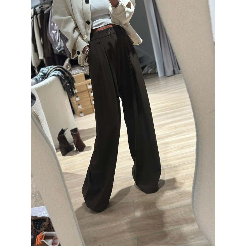 Pantalon large à pinces Caroline