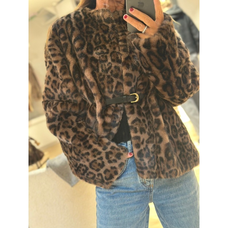 Veste léopard toute douce Maxou