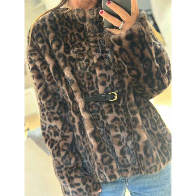 Veste léopard toute douce Maxou