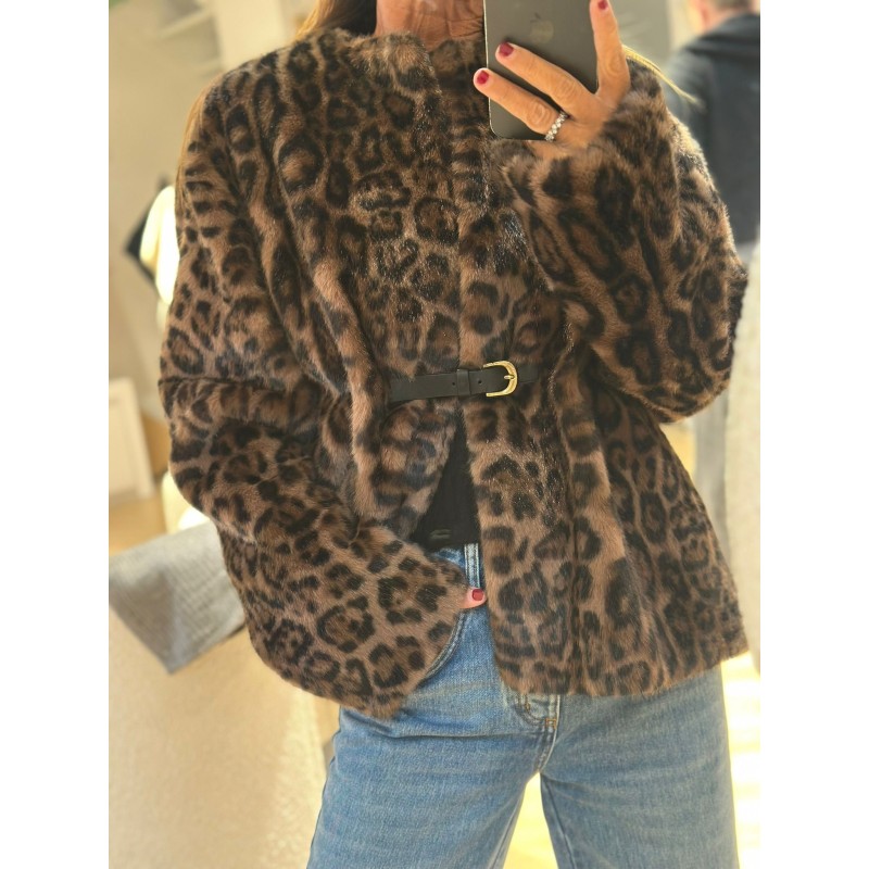 Veste léopard toute douce Maxou