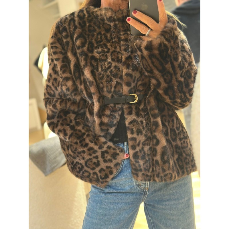 Veste léopard toute douce Maxou