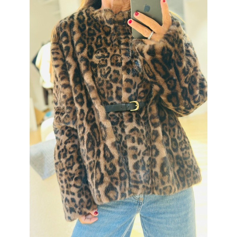 Veste léopard toute douce Maxou