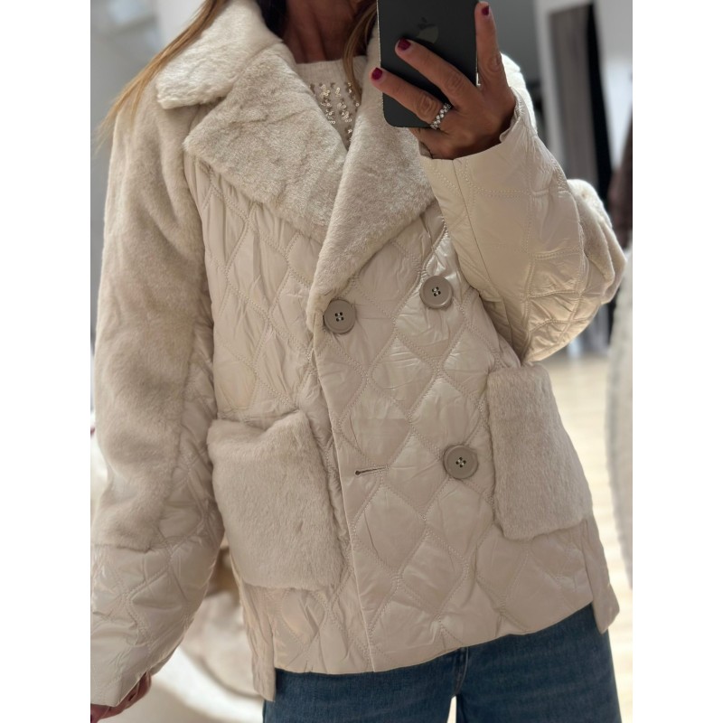 Veste fausse fourrure Tara