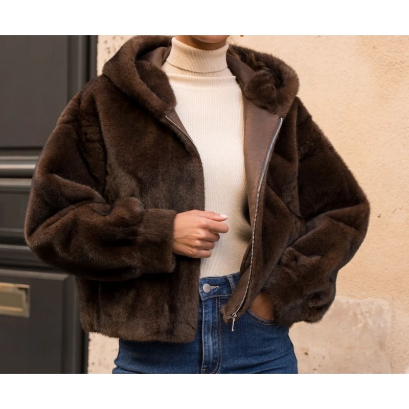 Veste fausse fourrure Megève