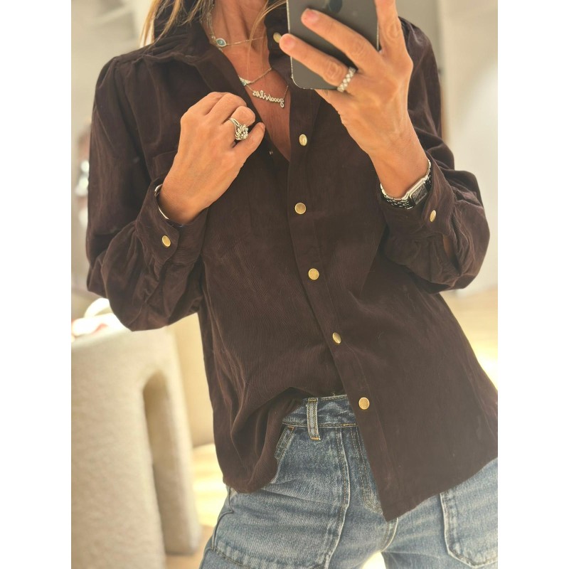 Chemise velours Coline