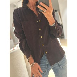 Chemise velours Coline