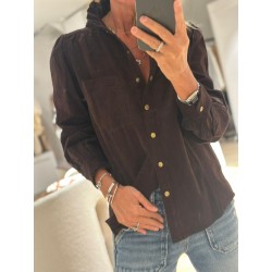 Chemise velours Coline