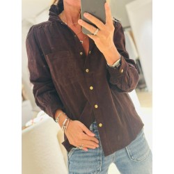 Chemise velours Coline