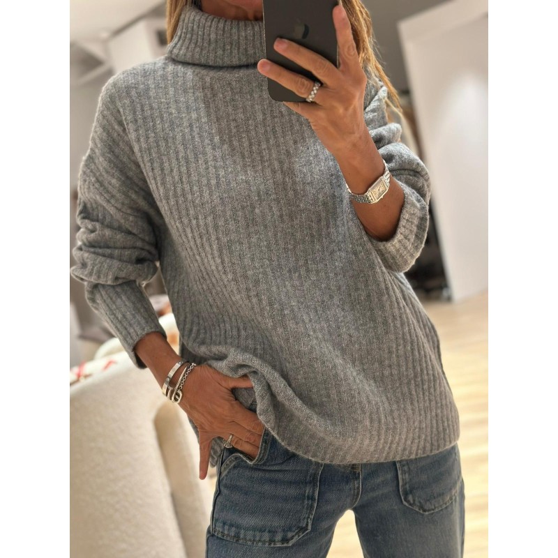 Pull Col roulé Love