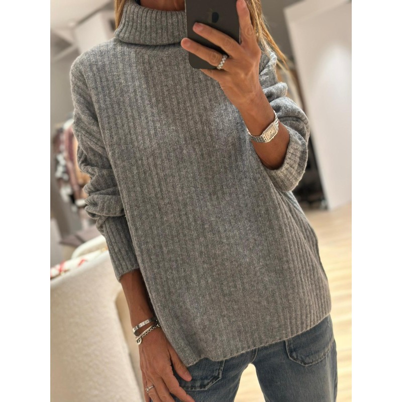 Pull Col roulé Love