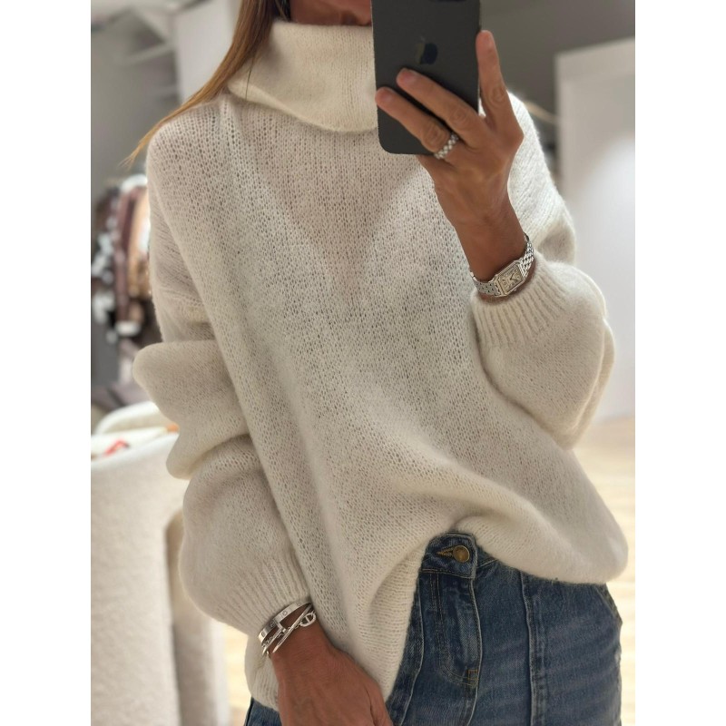 Pull col roulé Jade