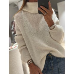 Pull col roulé Jade