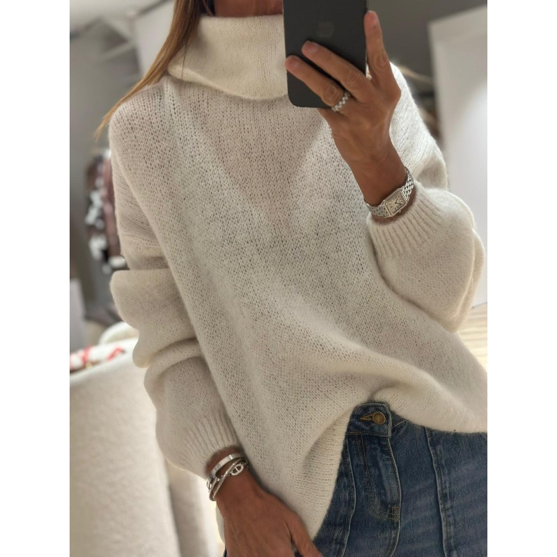 Pull col roulé Jade