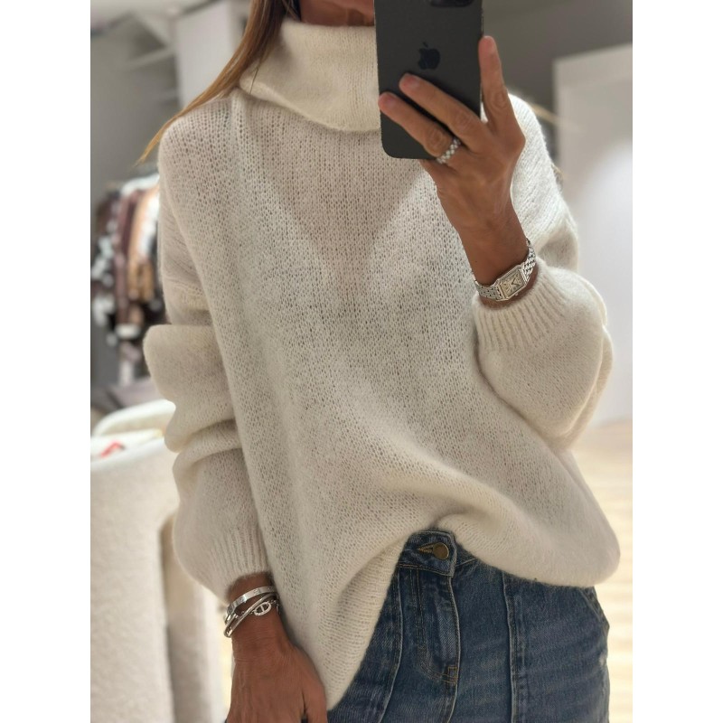 Pull col roulé Jade