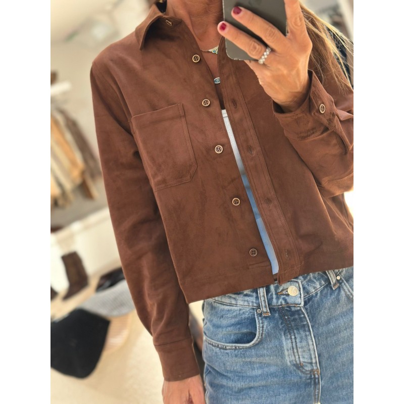 Veste suédine Romane